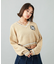 EMBLEM V-NECK KNIT TOP