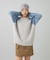 SHAGGY KNIT RAGLAN SLEEVE TOP