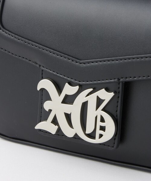 OLD ENGLISH LOGO BUCKLE 2WAY FAUX LEATHER BAG｜エックス