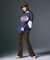 BICOLOR OVAL LOGO JACQUARD KNIT TOP