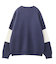 BICOLOR OVAL LOGO JACQUARD KNIT TOP