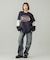 BICOLOR OVAL LOGO JACQUARD KNIT TOP