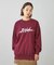 METALLIC DISTORTION LOGO SWEAT TOP