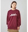 METALLIC DISTORTION LOGO SWEAT TOP