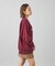 METALLIC DISTORTION LOGO SWEAT TOP