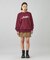 METALLIC DISTORTION LOGO SWEAT TOP