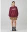METALLIC DISTORTION LOGO SWEAT TOP