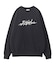 METALLIC DISTORTION LOGO SWEAT TOP