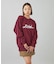 METALLIC DISTORTION LOGO SWEAT TOP