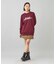 METALLIC DISTORTION LOGO SWEAT TOP