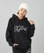 RHINESTONE STAR CURSIVE LOGO SWEAT HOODIE