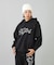 RHINESTONE STAR CURSIVE LOGO SWEAT HOODIE