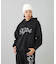 RHINESTONE STAR CURSIVE LOGO SWEAT HOODIE