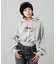 EMBROIDERED POPPY COMPACT SWEAT HOODIE