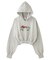 EMBROIDERED POPPY COMPACT SWEAT HOODIE