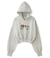 EMBROIDERED POPPY COMPACT SWEAT HOODIE