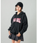 FAUX FUR LOGO ZIP UP SWEAT HOODIE