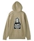 MESSAGE AND FACE FADED ZIP UP SWEAT HOODIE