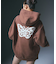 BUTTERFLY PATCH OVERSIZED SWEAT HOODIE