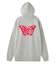 BUTTERFLY PATCH OVERSIZED SWEAT HOODIE