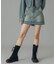 LOW RISE DENIM MINI SKIRT