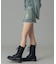 LOW RISE DENIM MINI SKIRT