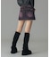 LOW RISE DENIM MINI SKIRT