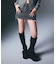 LOW RISE DENIM MINI SKIRT