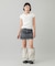 LOW RISE DENIM MINI SKIRT