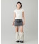 LOW RISE DENIM MINI SKIRT