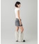 LOW RISE DENIM MINI SKIRT