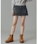 LOW RISE DENIM MINI SKIRT