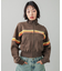 STRIPED COMPACT SWEAT TRACK TOP