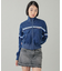 STRIPED COMPACT SWEAT TRACK TOP