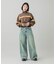 LOW RISE OVERDYED DENIM PANTS