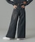 LOW RISE OVERDYED DENIM PANTS