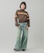 LOW RISE OVERDYED DENIM PANTS