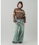 LOW RISE OVERDYED DENIM PANTS