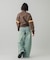 LOW RISE OVERDYED DENIM PANTS
