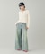 LOW RISE OVERDYED DENIM PANTS