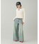 LOW RISE OVERDYED DENIM PANTS