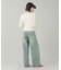 LOW RISE OVERDYED DENIM PANTS