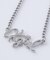 SIGN LOGO CHARM NECKLACE