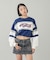 CHEERFUL LOGO CROPPED SWEAT TOP