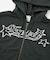 X-girl STAR LOGO ZIP UP HOODIE