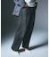 LOGO PATCH WIDE TAPERED DENIM PANTS