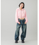 LOGO PATCH WIDE TAPERED DENIM PANTS