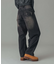 LOGO PATCH WIDE TAPERED DENIM PANTS