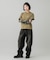 LOGO PATCH WIDE TAPERED DENIM PANTS
