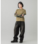 LOGO PATCH WIDE TAPERED DENIM PANTS